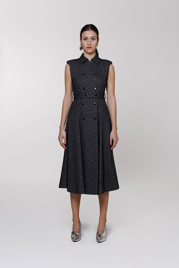 Cadore | Midi dress in tweed lurex | Crida Milano