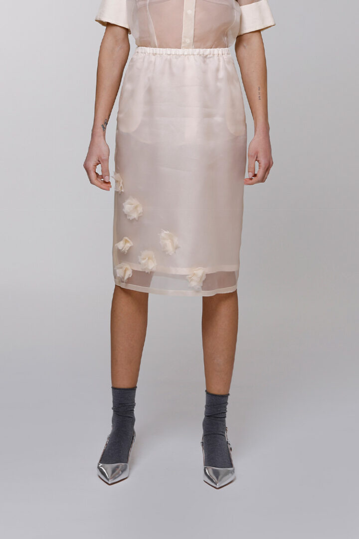 Giudecca | Midi skirt in organza | Crida Milano