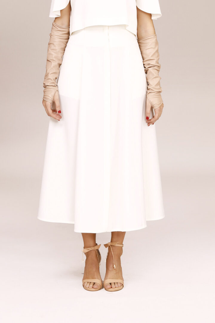Midi skirt in wool | Susa | Crida Milano