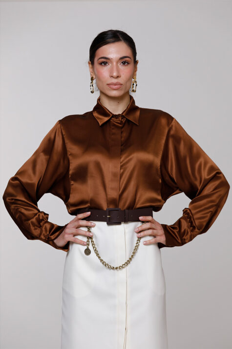 Feltre | Shirt in silk satin | Crida Milano