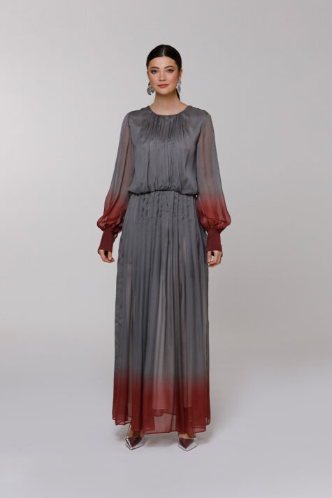 Rialto | Long dress in gradient chiffon | Crida Milano