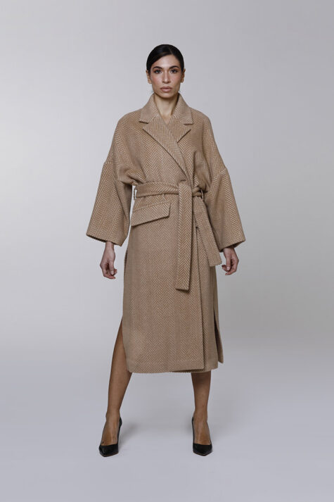 Vicenza | Coat in tweed alpaca wool | Crida Milano