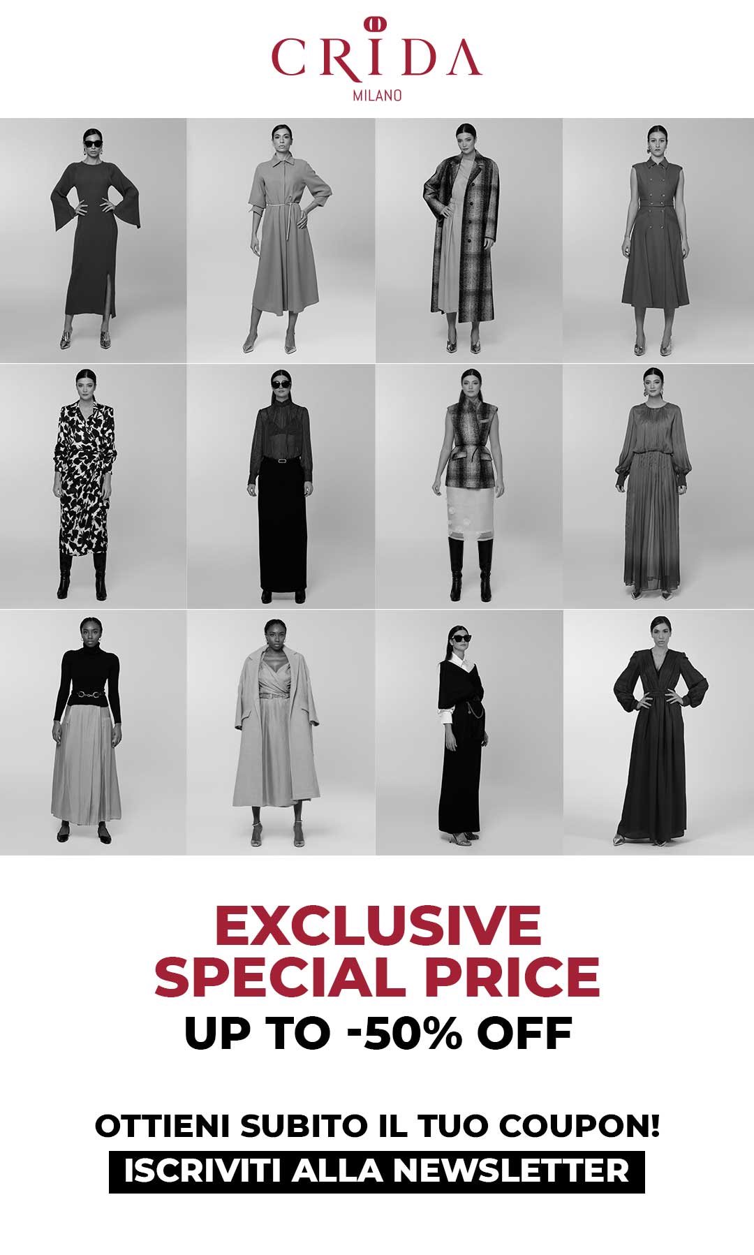 exclusive special price | Crida Milano